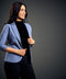 3/4 Sleeve Light Blue Office Blazer